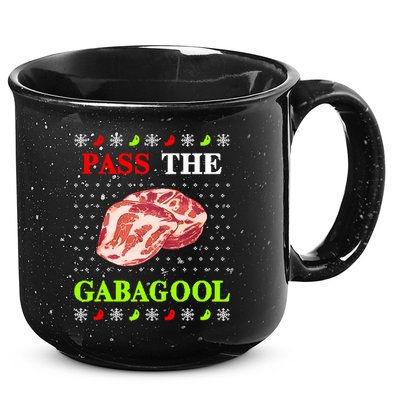 Pass the Gabagool Tacky Ugly Christmas 15oz Campfire Ceramic Mug