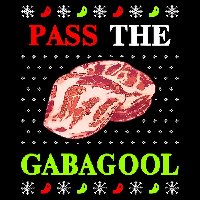 Pass the Gabagool Tacky Ugly Christmas Sustainable Beanie