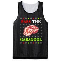 Pass the Gabagool Tacky Ugly Christmas Mesh Reversible Basketball Jersey Tank