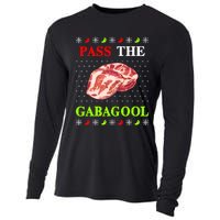 Pass the Gabagool Tacky Ugly Christmas Cooling Performance Long Sleeve Crew