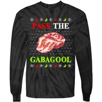 Pass the Gabagool Tacky Ugly Christmas Tie-Dye Long Sleeve Shirt