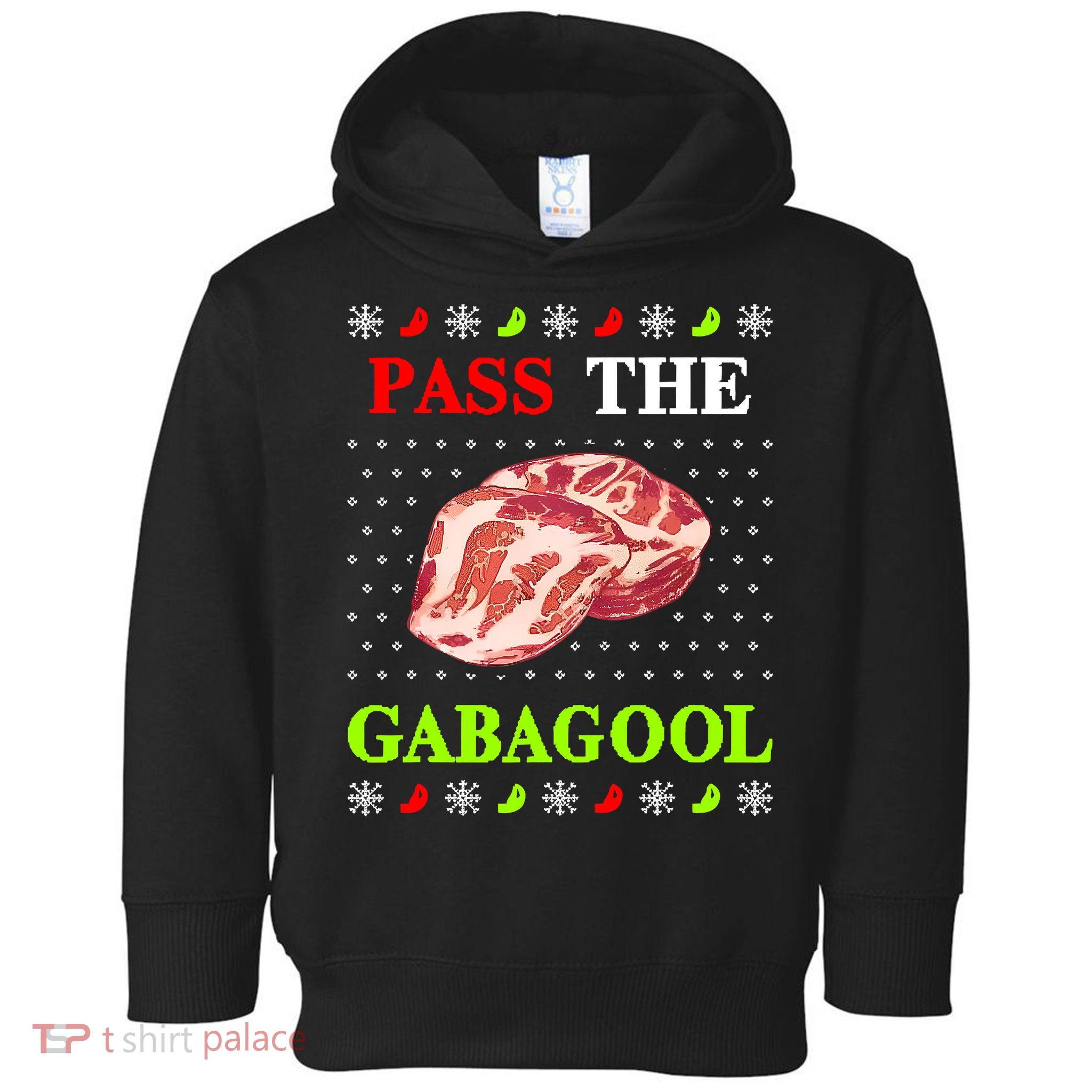 Pass the Gabagool Tacky Ugly Christmas Toddler Hoodie