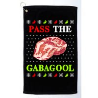 Pass the Gabagool Tacky Ugly Christmas Golf Towel