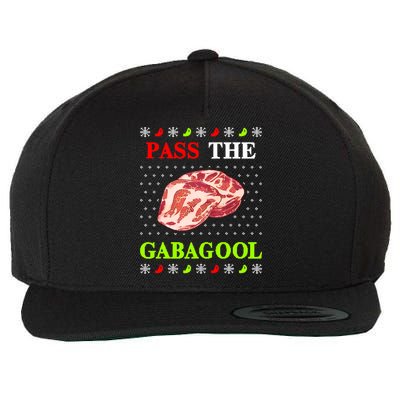 Pass the Gabagool Tacky Ugly Christmas Wool Snapback Cap