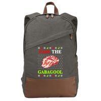 Pass the Gabagool Tacky Ugly Christmas Cotton Canvas Backpack