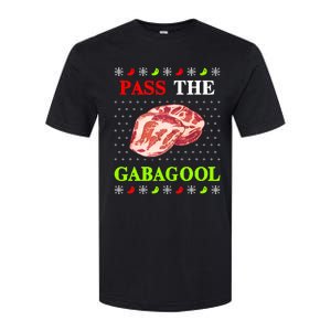 Pass the Gabagool Tacky Ugly Christmas Softstyle CVC T-Shirt