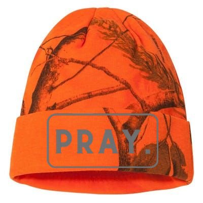 Pray Trendy Graphic Spiritual Christian Kati Licensed 12" Camo Beanie