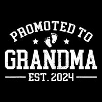 Promoted To Grandma Est 2024 Grandparents Baby Announcement 16 in Basic Backpack