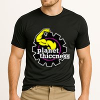 Planet Thiccness Gym Thickness Funny Joke Workout Lover Cooling Performance Crew T-Shirt