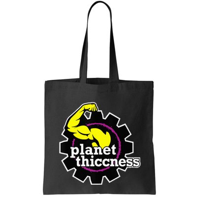 Planet Thiccness Gym Thickness Funny Joke Workout Lover Bag