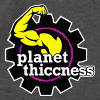 Planet Thiccness Gym Thickness Funny Joke Workout Lover Vector Backpack