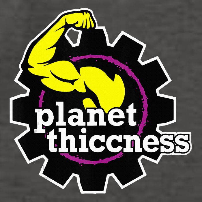 Planet Thiccness Gym Thickness Funny Joke Workout Lover Vector Backpack