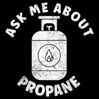 Propane Tank Graphic Ask Me About Propane Drawstring Bag