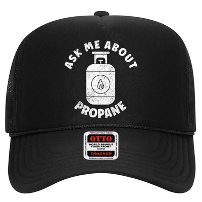 Propane Tank Graphic Ask Me About Propane Trucker Hat