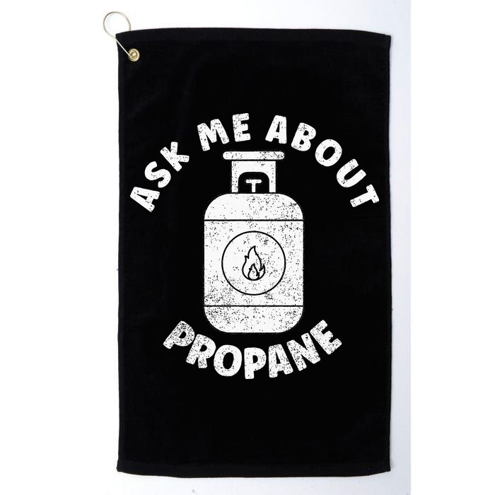 Propane Tank Graphic Ask Me About Propane Golf Towel