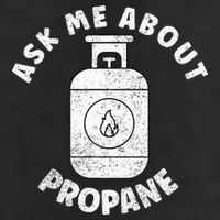 Propane Tank Graphic Ask Me About Propane Golf Towel
