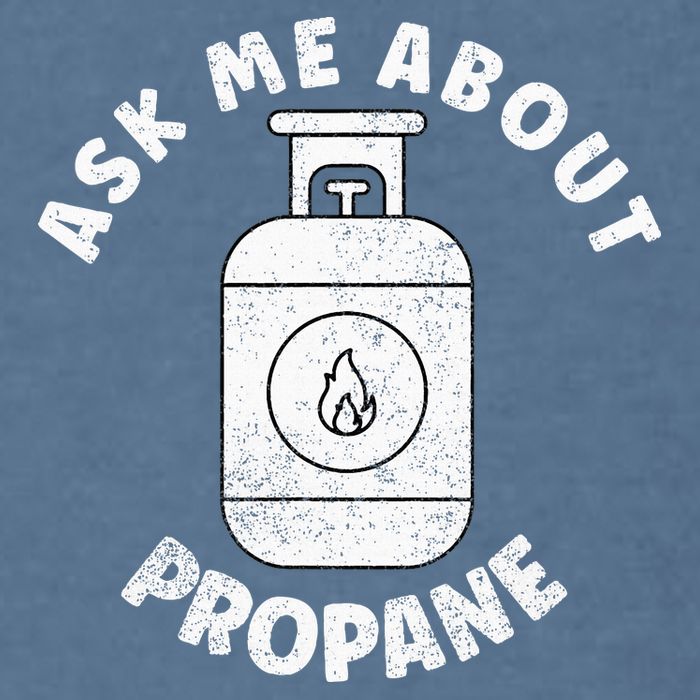 Propane Tank Graphic Ask Me About Propane Garment-Dyed Sweatshirt