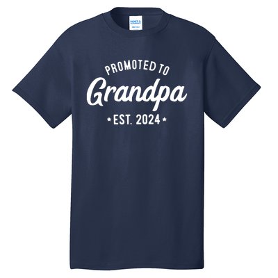 Promoted To Grandpa 2024 Soon To Be Grandfather New Grandpa Tall T-Shirt