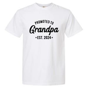 Promoted To Grandpa 2024 Soon To Be Grandfather New Grandpa Garment-Dyed Heavyweight T-Shirt