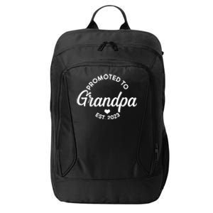 Promoted To Grandpa Est 2024 City Backpack