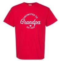 Promoted To Grandpa Est 2024 Garment-Dyed Heavyweight T-Shirt