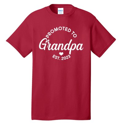 Promoted To Grandpa Est 2024 Tall T-Shirt