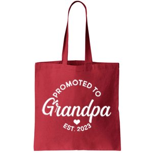 Promoted To Grandpa Est 2024 Tote Bag