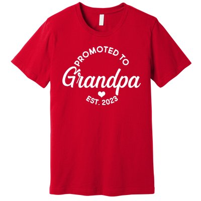 Promoted To Grandpa Est 2024 Premium T-Shirt