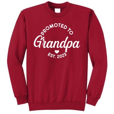 Promoted To Grandpa Est 2024 Tall Sweatshirt