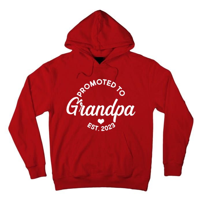 Promoted To Grandpa Est 2024 Tall Hoodie