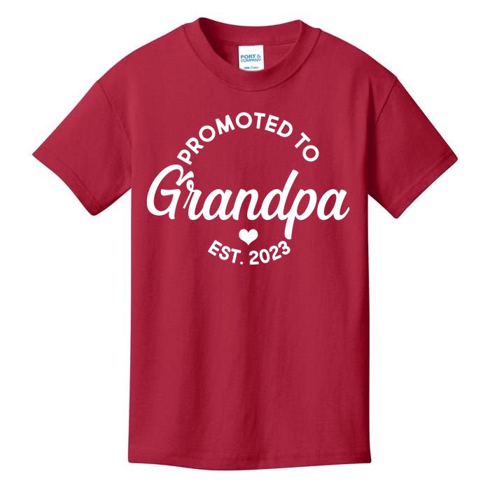 Promoted To Grandpa Est 2024 Kids T-Shirt