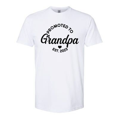 Promoted To Grandpa Est 2024 Softstyle® CVC T-Shirt