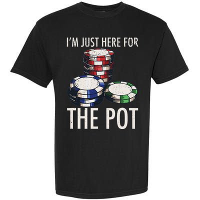 Poker Texas HoldEm Gambling Pot Cards Player Gift Garment-Dyed Heavyweight T-Shirt