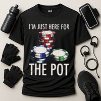 Poker Texas HoldEm Gambling Pot Cards Player Gift Cooling Performance Crew T-Shirt