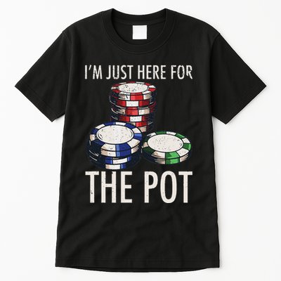 Poker Texas HoldEm Gambling Pot Cards Player Gift Tall T-Shirt