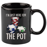 Poker Texas HoldEm Gambling Pot Cards Player Gift 11oz C Handle Ceramic Mug