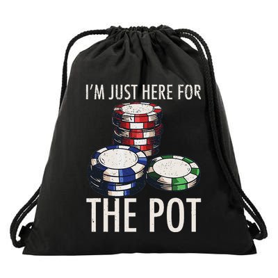 Poker Texas HoldEm Gambling Pot Cards Player Gift Drawstring Bag