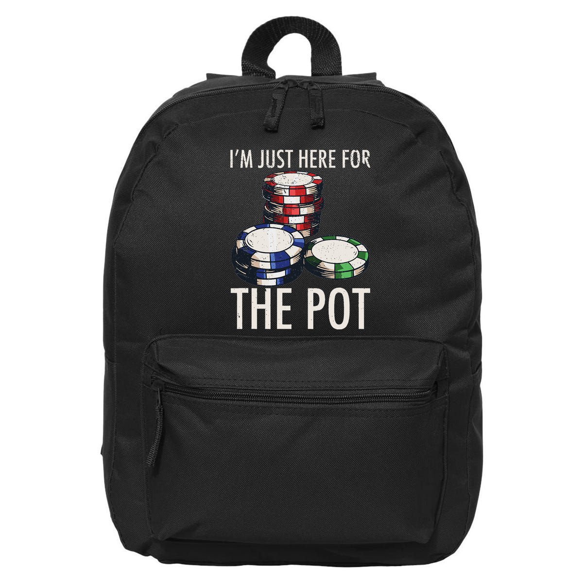 Poker Texas HoldEm Gambling Pot Cards Player Gift 16 in Basic Backpack