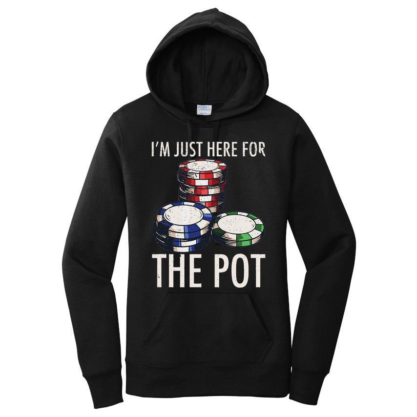 Poker Texas HoldEm Gambling Pot Cards Player Gift Women's Pullover Hoodie