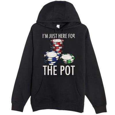 Poker Texas HoldEm Gambling Pot Cards Player Gift Premium Pullover Hoodie