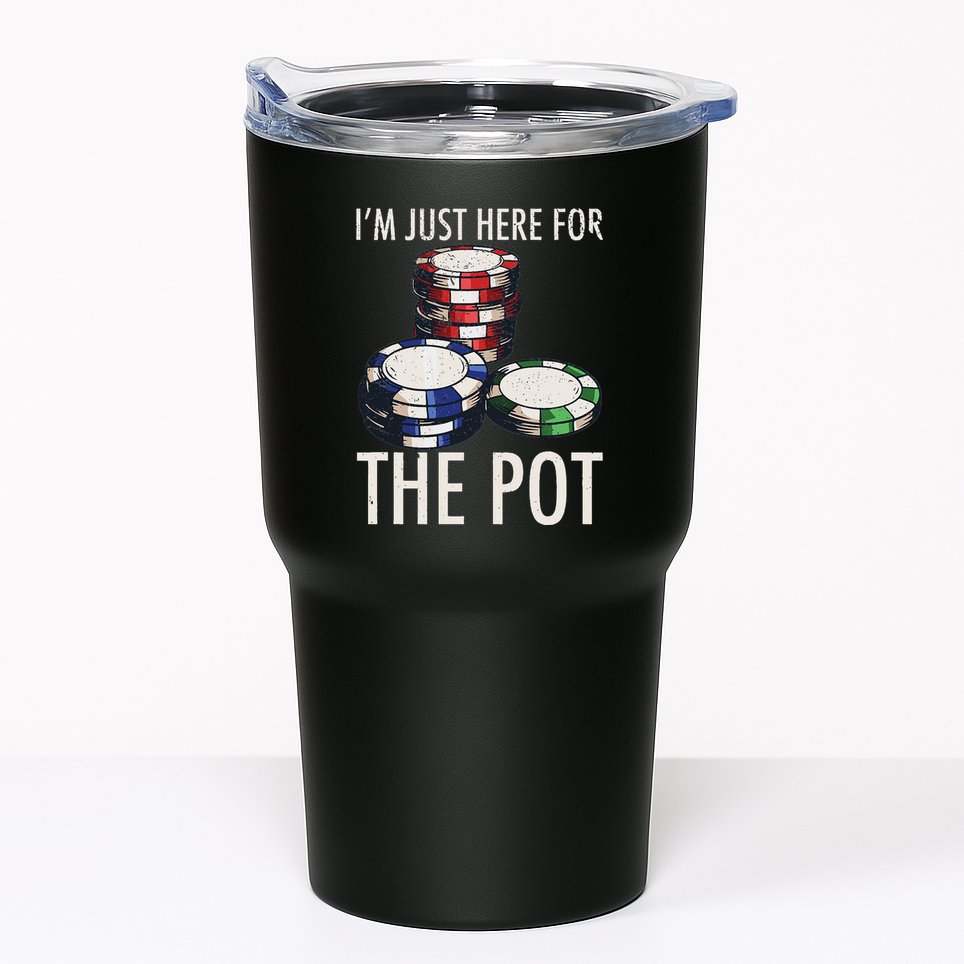 Poker Texas HoldEm Gambling Pot Cards Player Gift Tumbler