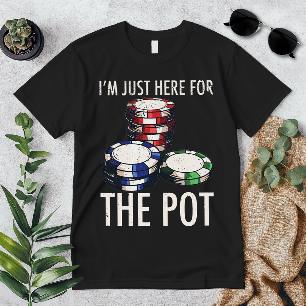 Poker Texas HoldEm Gambling Pot Cards Player Gift Premium T-Shirt