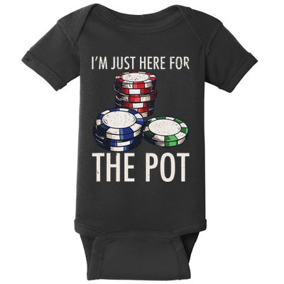 Poker Texas HoldEm Gambling Pot Cards Player Gift Baby Bodysuit