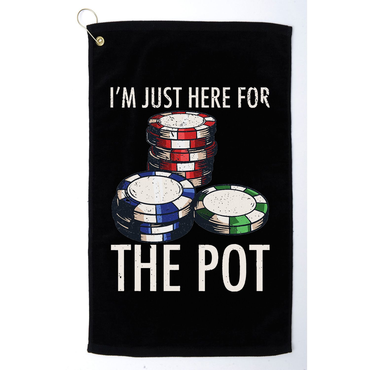 Poker Texas HoldEm Gambling Pot Cards Player Gift Golf Towel