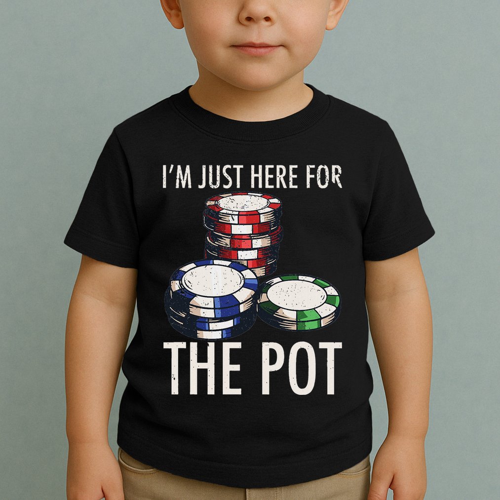Poker Texas HoldEm Gambling Pot Cards Player Gift Toddler T-Shirt