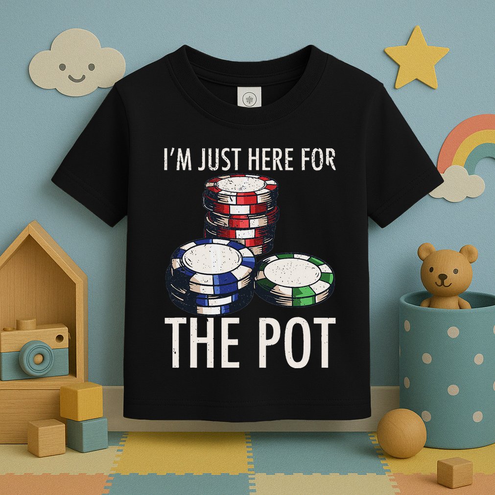 Poker Texas HoldEm Gambling Pot Cards Player Gift Toddler T-Shirt