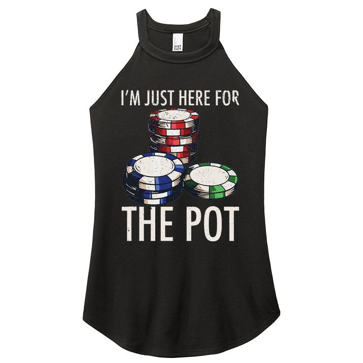 Poker Texas HoldEm Gambling Pot Cards Player Gift Women's Perfect Tri Rocker Tank