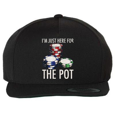Poker Texas HoldEm Gambling Pot Cards Player Gift Wool Snapback Cap