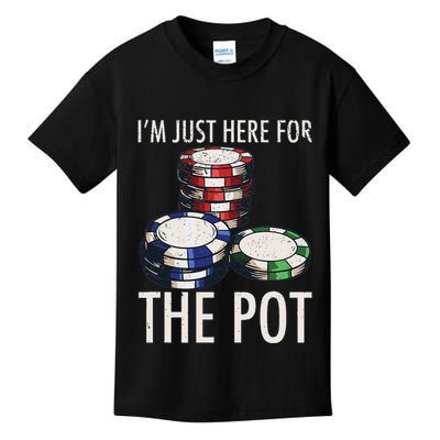 Poker Texas HoldEm Gambling Pot Cards Player Gift Kids T-Shirt