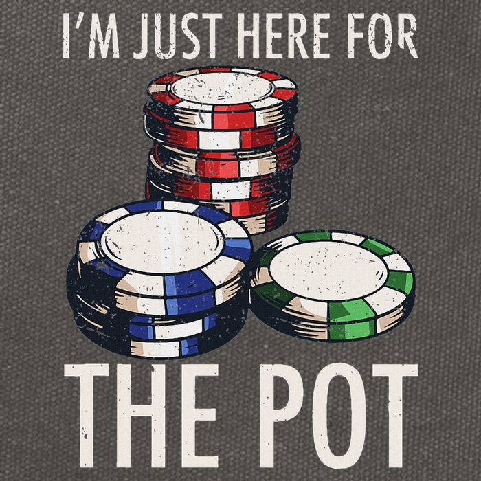Poker Texas HoldEm Gambling Pot Cards Player Gift Cotton Canvas Backpack
